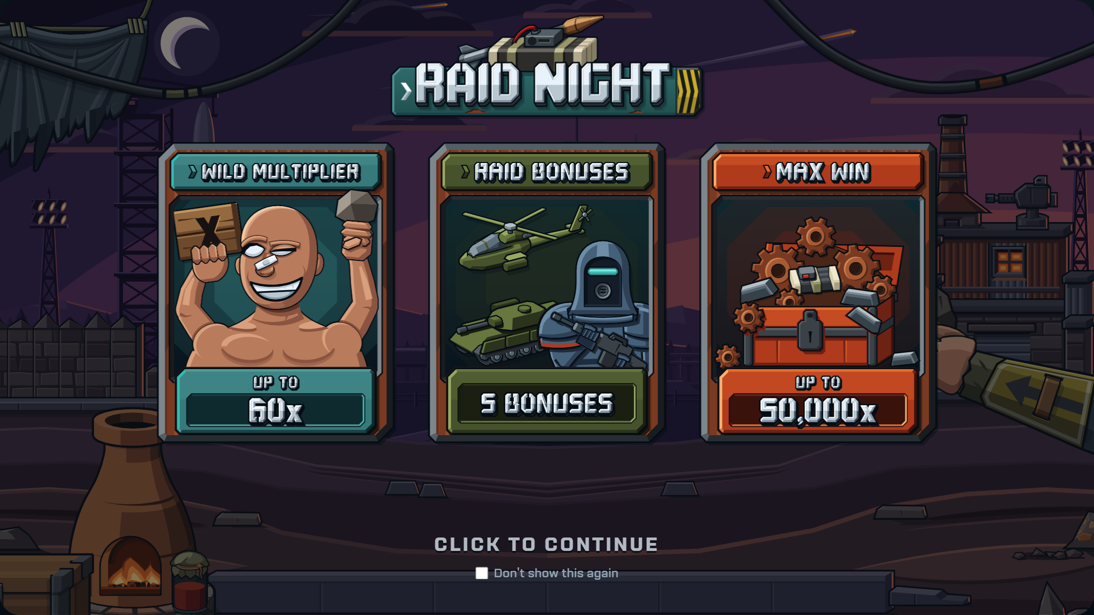 RAID NIGHT feature intro screen